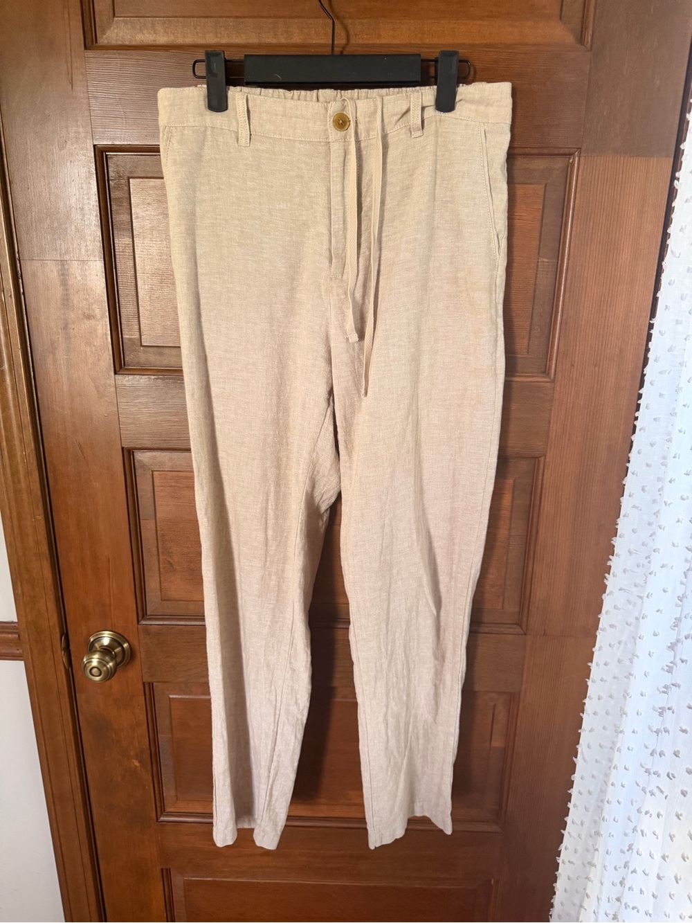 UNIQLO COTTON/LINEN BLEND PANTS